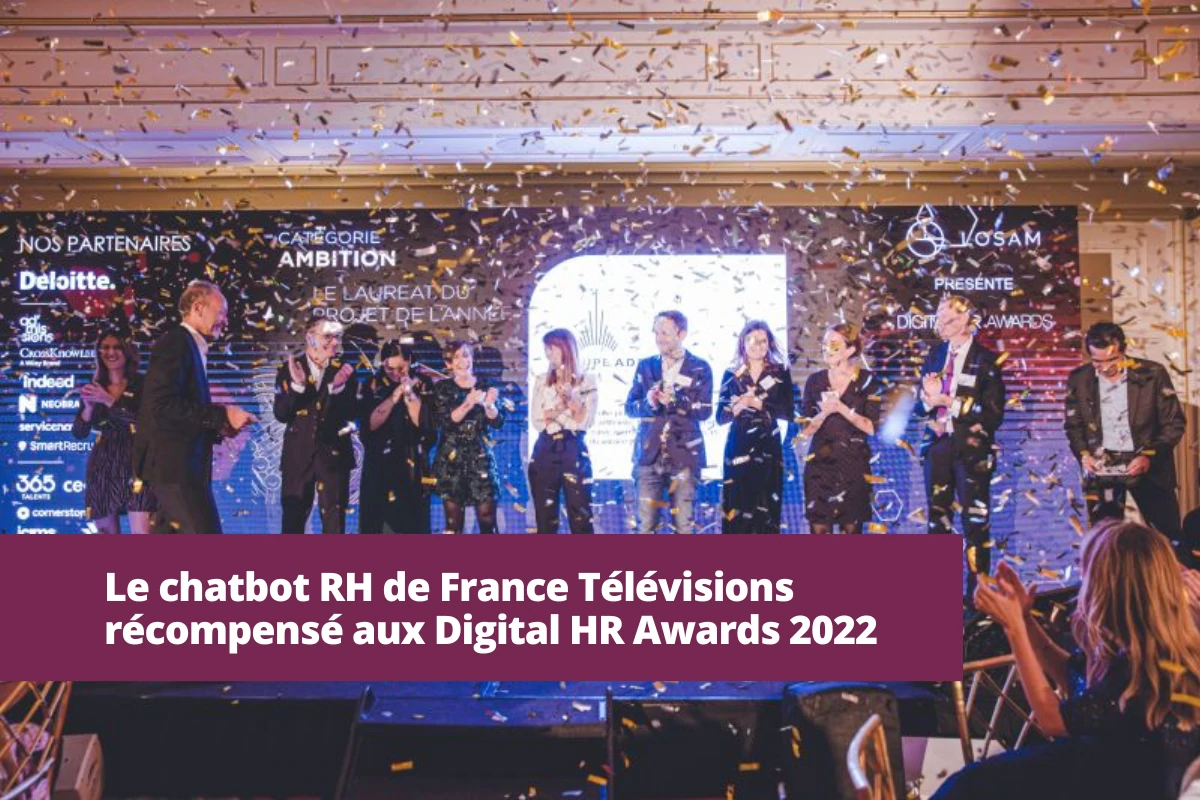 chatbot RH France Télévisions Digital HR Awards 2022