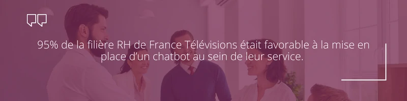 chatbot service RH France Télévisions