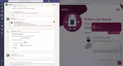 Chatbot escalation to support